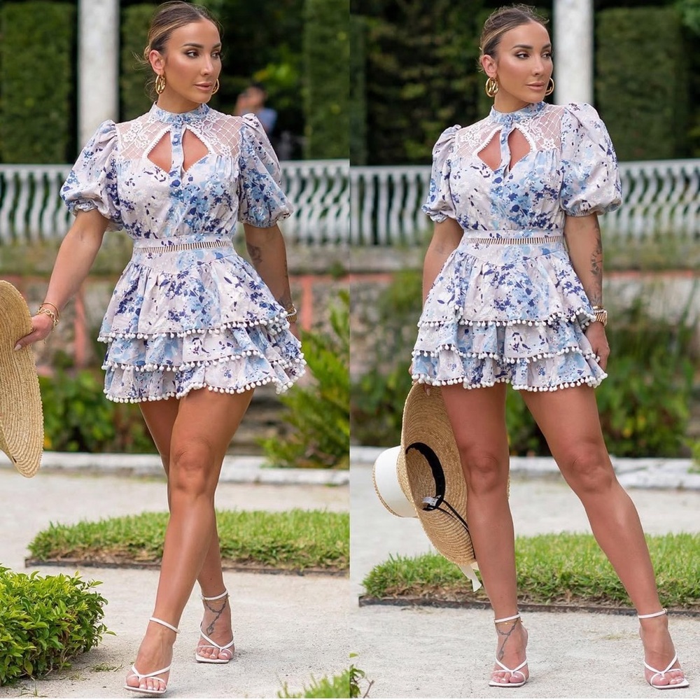Blue Floral Dress